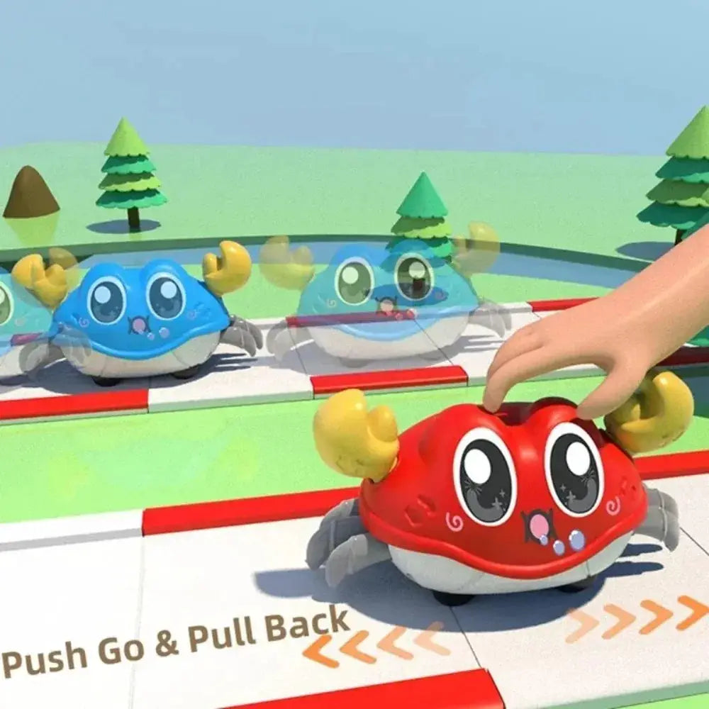Children's Fun Double Return Force Crab Toy Simulation With Left And Right Shake Crawling And Bubble Blowing For Babies