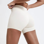 Hearuisavy Womens Running Shorts Compression High Waist Buttock Lift Leggings For Cycling Yoga Breathable Fitness Gear