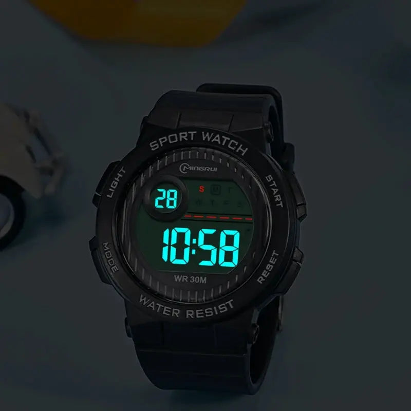 OHSEN Kids Sport Watch Pink 30M Waterproof Digital Wristwatch With Stopwatch And Durable Silicone Band