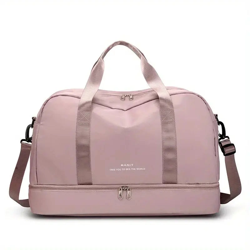 VoyageEase Expandable Travel Duffle Bag For Women Large Capacity Lightweight Weekend Getaway Carrier