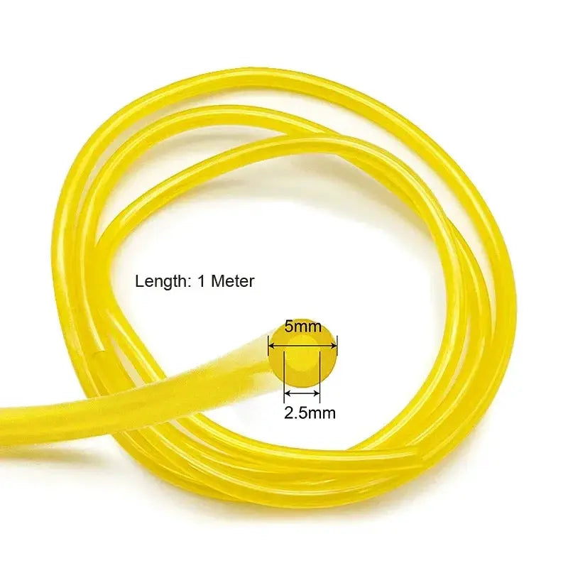 Gasoline Fuel Line Hose 2.5mm I.D. 5mm O.D. Polyurethane Oil Resistant For Chainsaws Brush Cutters And Grass Trimmers