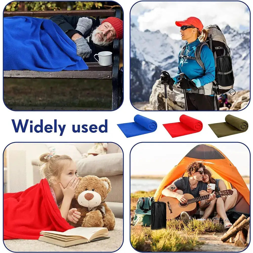Ultra Light Fleece Sleeping Bag Liner For Adults Portable Warm Bedding For Camping And Travel