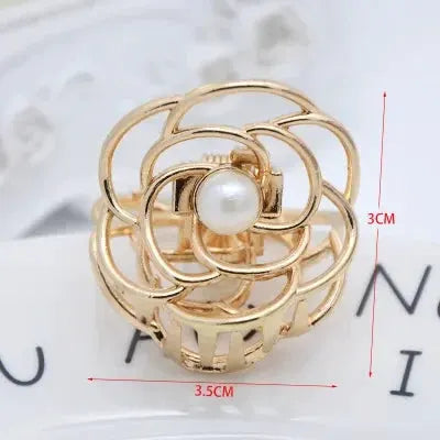 LuxeHair Geometric Metal Hair Claw Clip For Women And Girls Elegant Minimal Design For Secure Hold