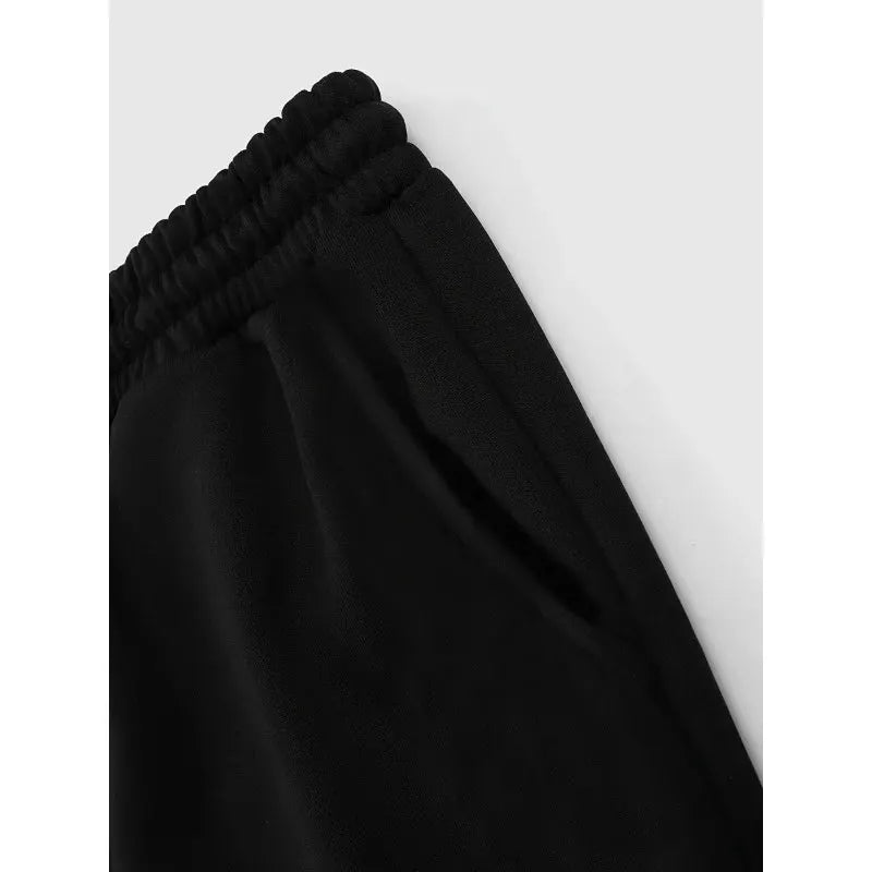 Men's black joggers with elastic waistband by Simples Market