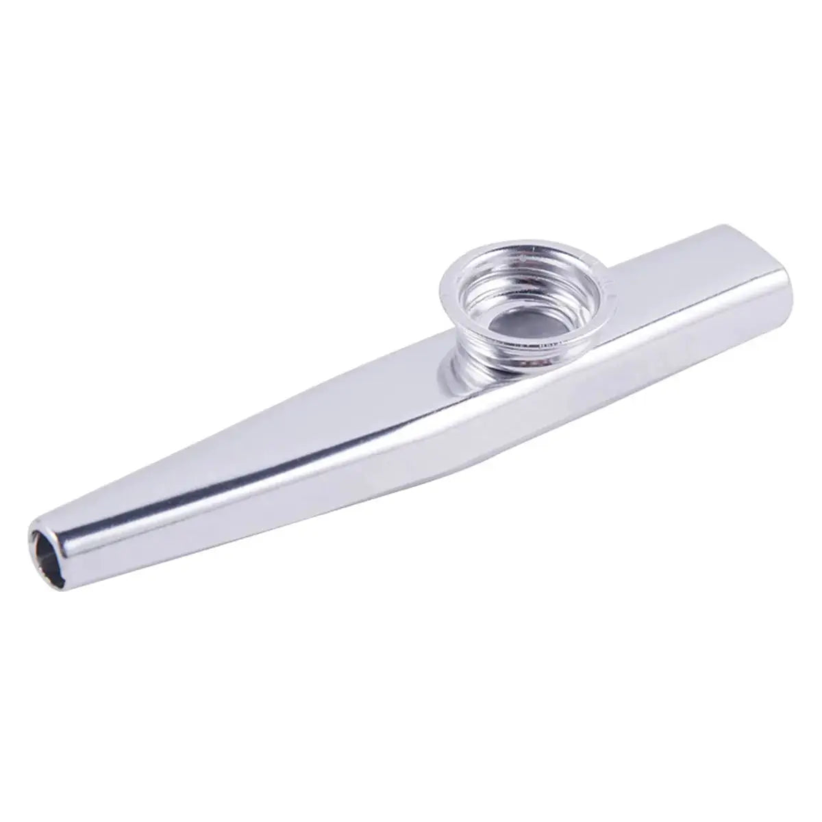 Silver Aluminum Alloy Kazoo With Membrane Diaphragm Easy To Play Musical Instrument Gift Idea