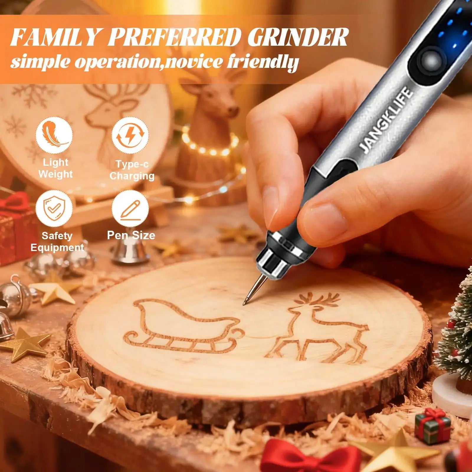JANGKLIFE Cordless USB Rotary Tool Kit For Woodworking Engraving Jewelry Metal Glass Mini Wireless Drill