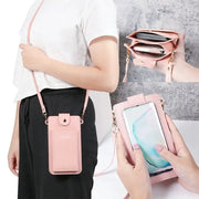 NovaBag Solid Color Fashion Shoulder Bag For Women Crossbody Phone Wallet And Card Holder