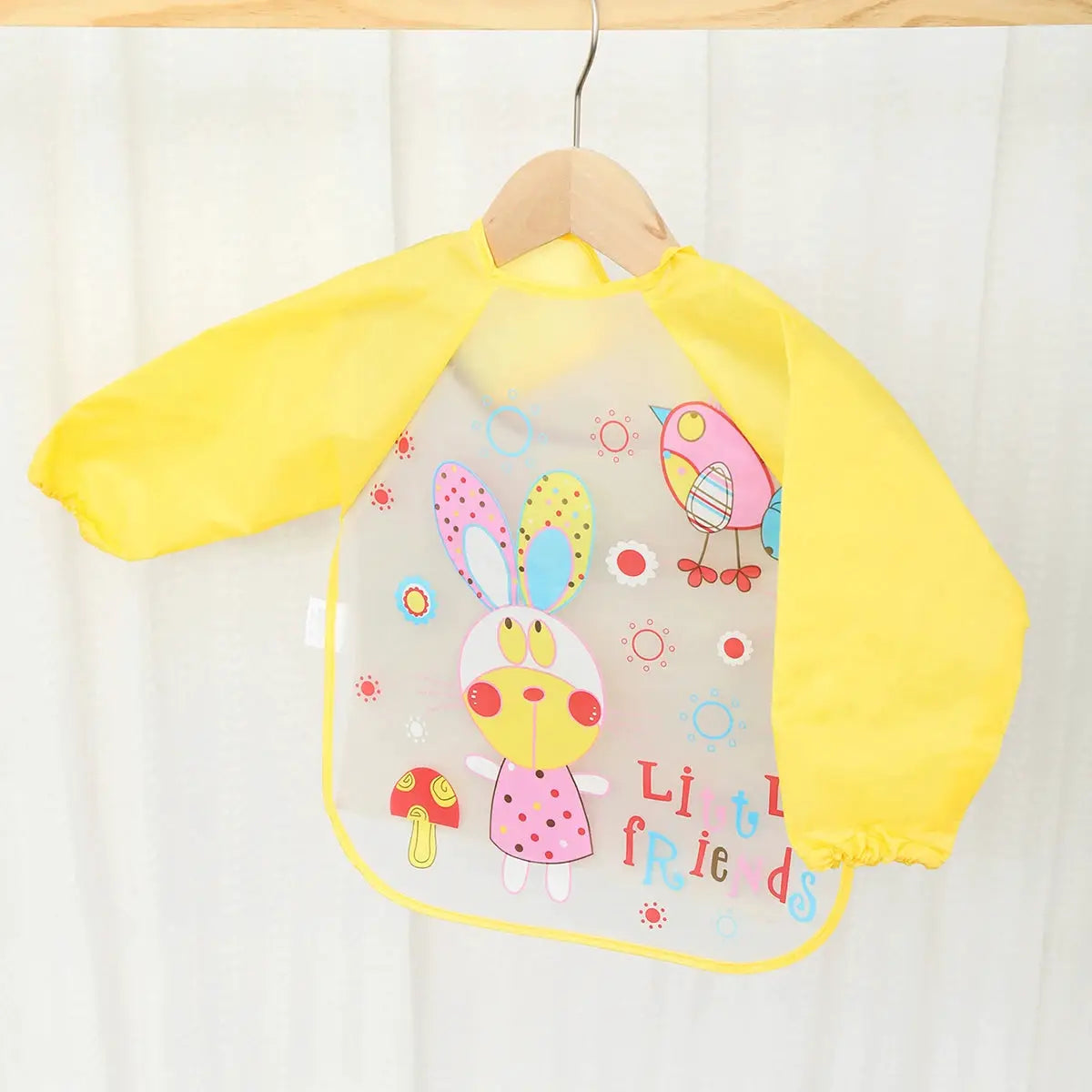 Waterproof EVA Full Sleeve Baby Bibs For Kids Long Sleeve Feeding Smock Apron Eating Breastplate Infant Clothing