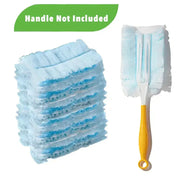 Disposable duster refills, 10-count, blue fibers for Swiffer Duster; Simples Market, handle not included