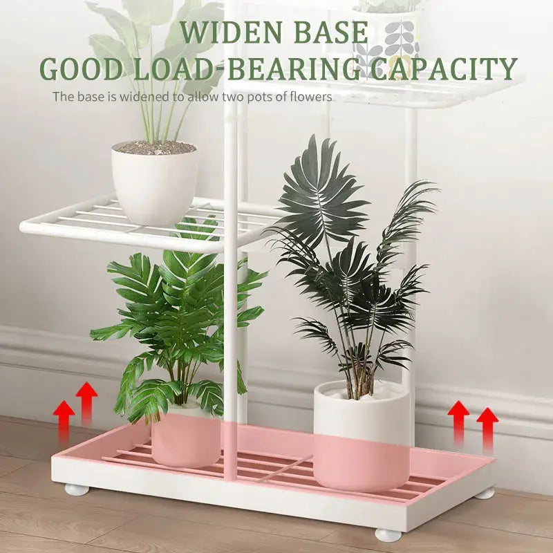 Iron Flower Plant Stand With Four To Six Layers Plant Holder Storage Shelf Pot Rack Organizer For Home Decor