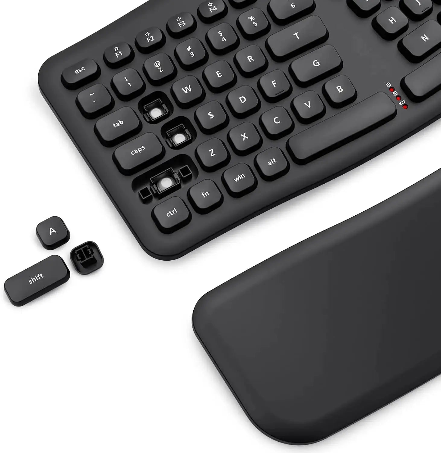Redragon BS7162 wireless keyboard and mouse combo, 108 keys, black low-profile membrane keyboard, 2.4GHz wireless