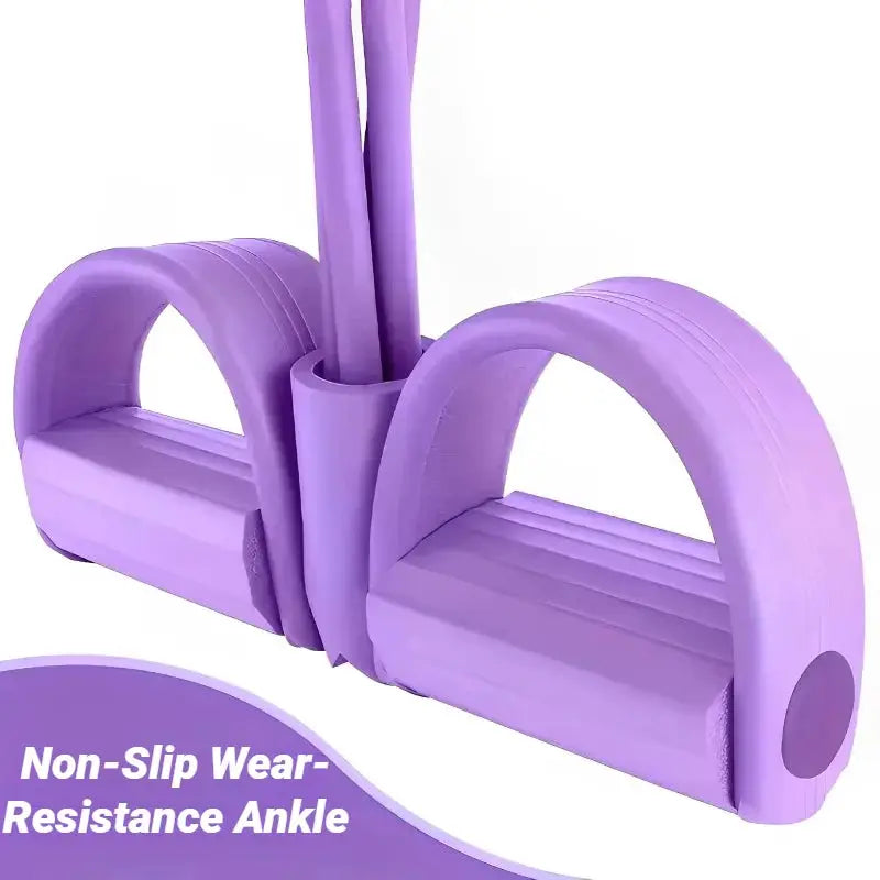Four Tube Pedal Tensioner Home Fitness Equipment For Yoga Abdominal Strengthening With Elastic Band Tension Rope