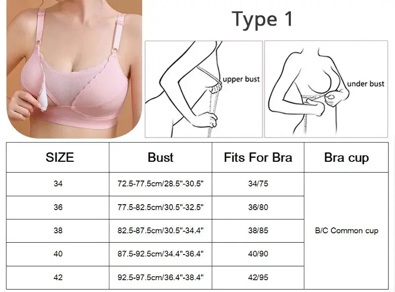 Pink wireless push-up bra for women by Simples Market
