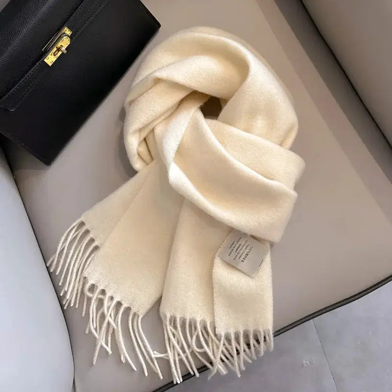 NordicWeave Winter Narrow Wool Scarf 28 Color Options 100 Percent Wool Lightweight Yet Warm Unisex
