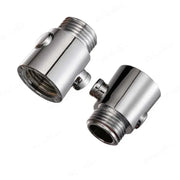 Shower head flow stop valve, chrome finish, one-button water controller, pair by Simples Market