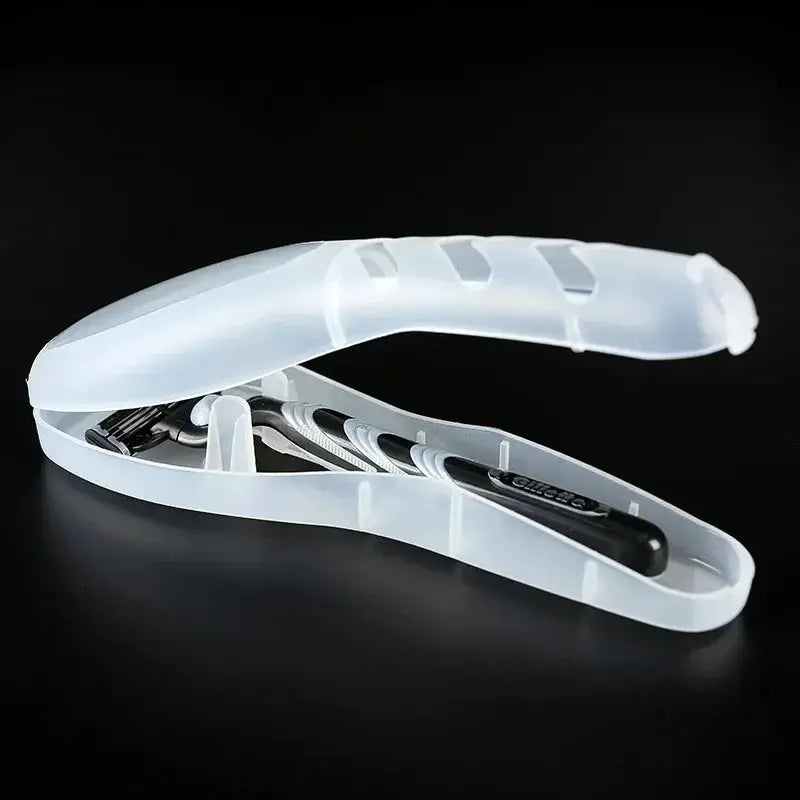 ClearGuard Razor Case Transparent Hygienic Travel Shaving Storage Box For Gillette Manual Razors