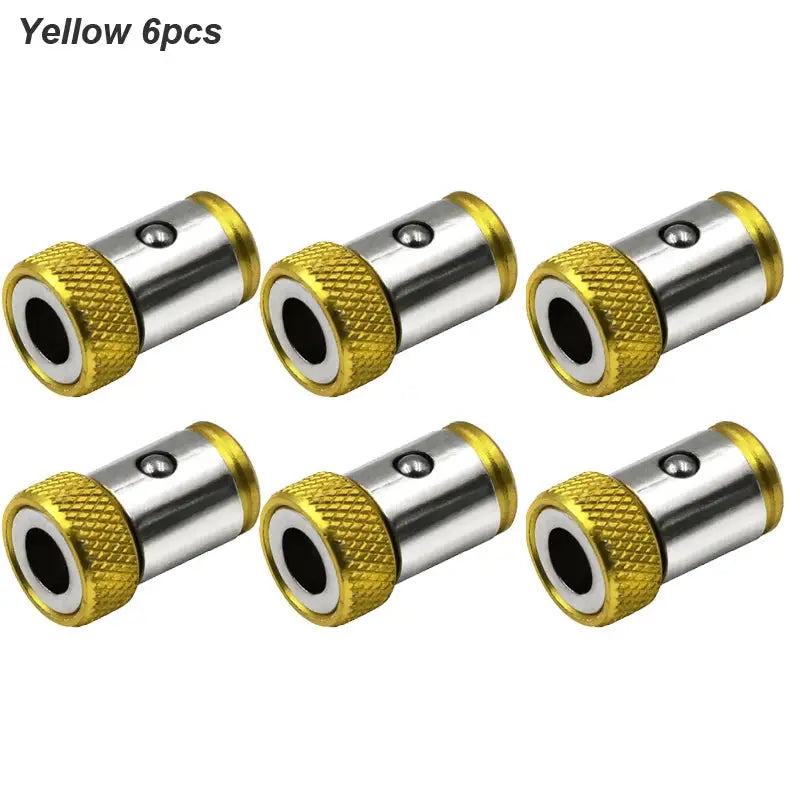 Magnetic Ring Screwdriver Bit Holder for One Quarter Inch Phillips Bits Universal Alloy Anti Corrosion