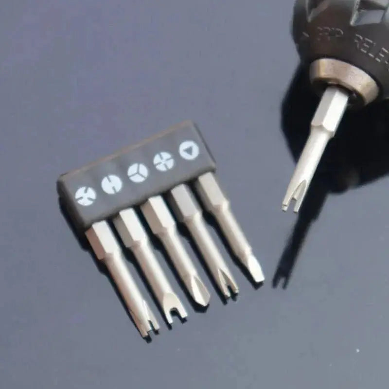 Magnetic Screwdriver Set Y Shaped U Shaped Triangle Three Point Bits Security Tip Repair Tool Power Drill Accessories