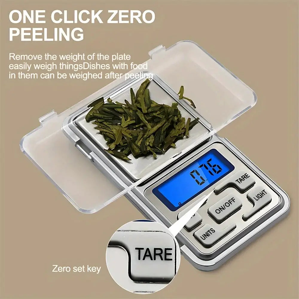 SmartWeigh Mini Pocket Scale 500 g Capacity High Precision Digital Jewelry Scale With LCD Display