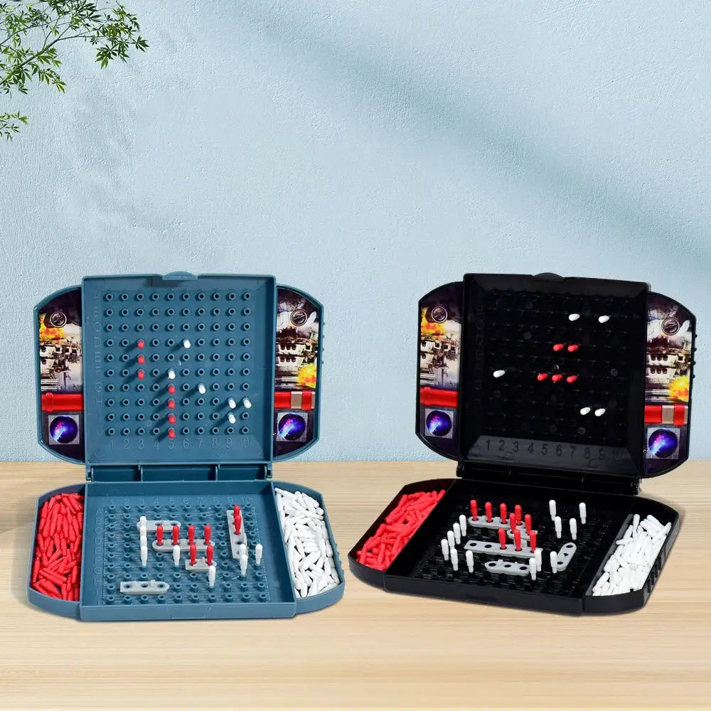 Two Player Battleship Board Game For Kids Navy Warship Theme Classic Naval Combat Strategy Tabletop Game