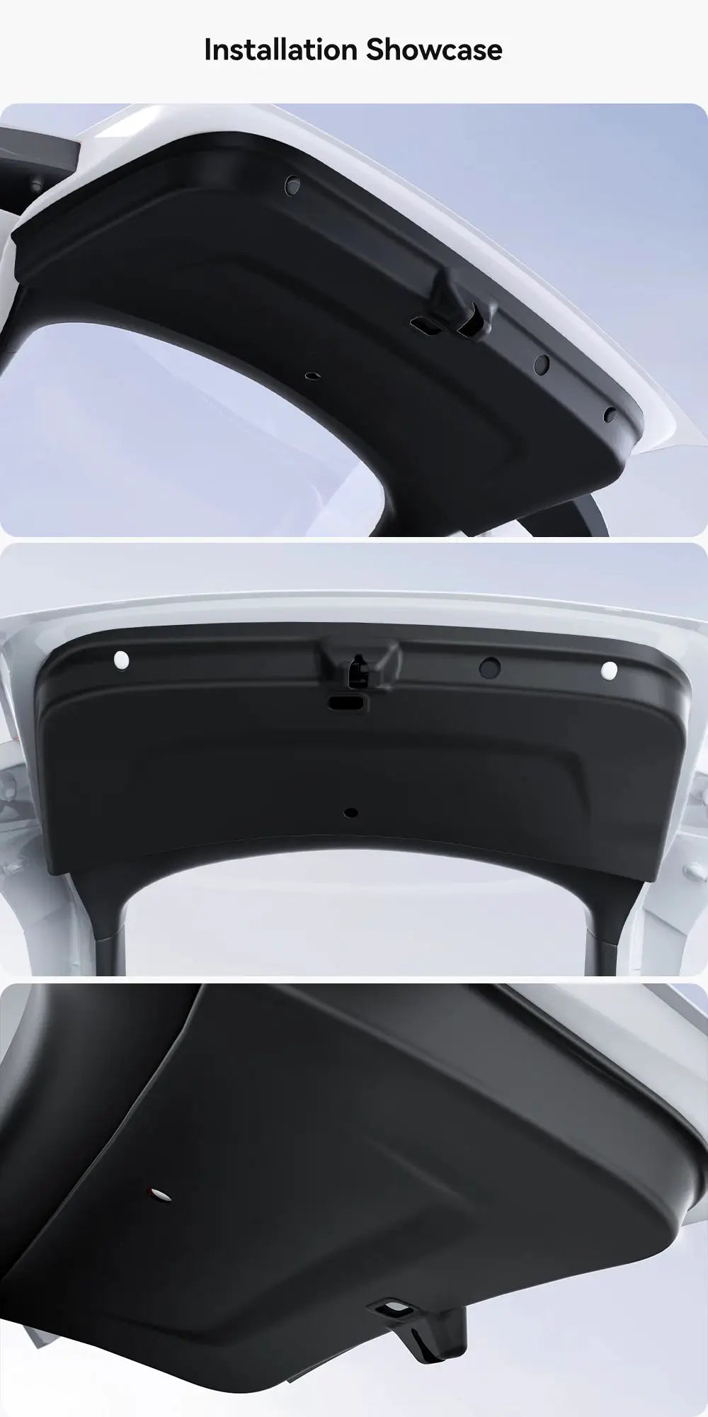 Rear trunk door mat for Tesla Model Y Juniper 2025–2026, black TPE anti-dirt protection pad by Simples Market