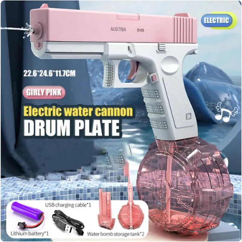 UZI High Pressure Water Gun Toy For Pool Beach Outdoor Games Adults And Kids Summer Water Blaster