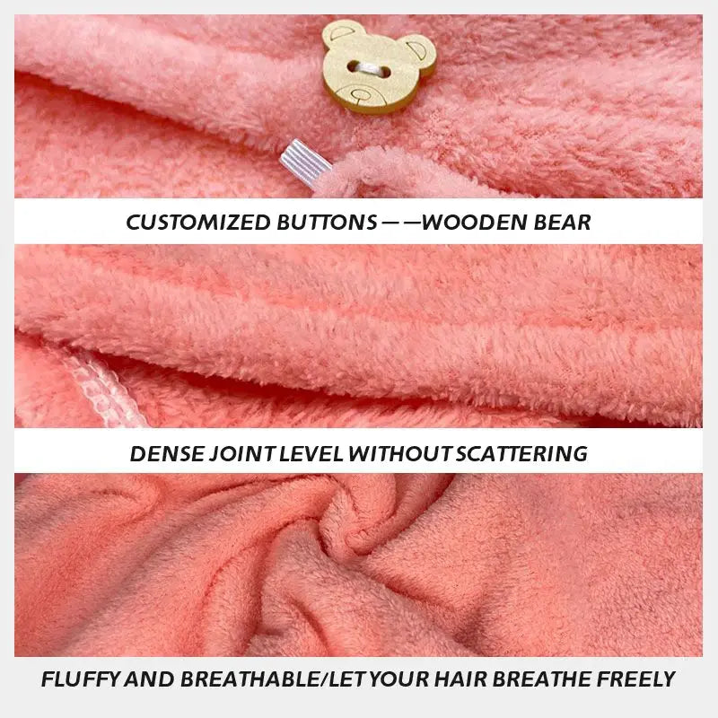 Microfiber Hair Towel Wrap For Women Shower Spa Head Turban Drying Hair Quick Dry Absorbent