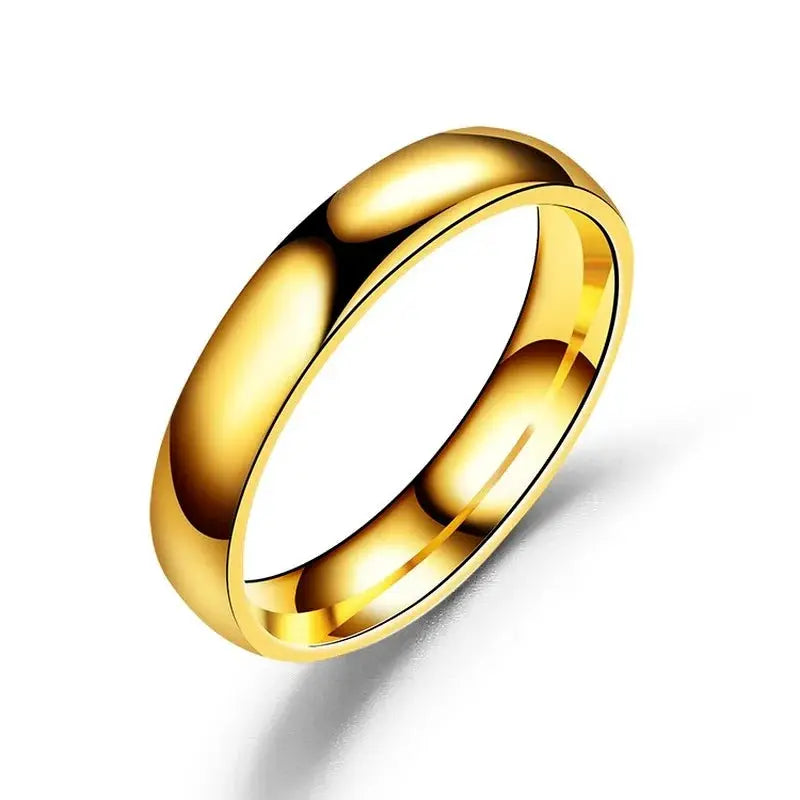 6mm Hypoallergenic Stainless Steel Ring For Women And Men High Polish Wedding Band Gift