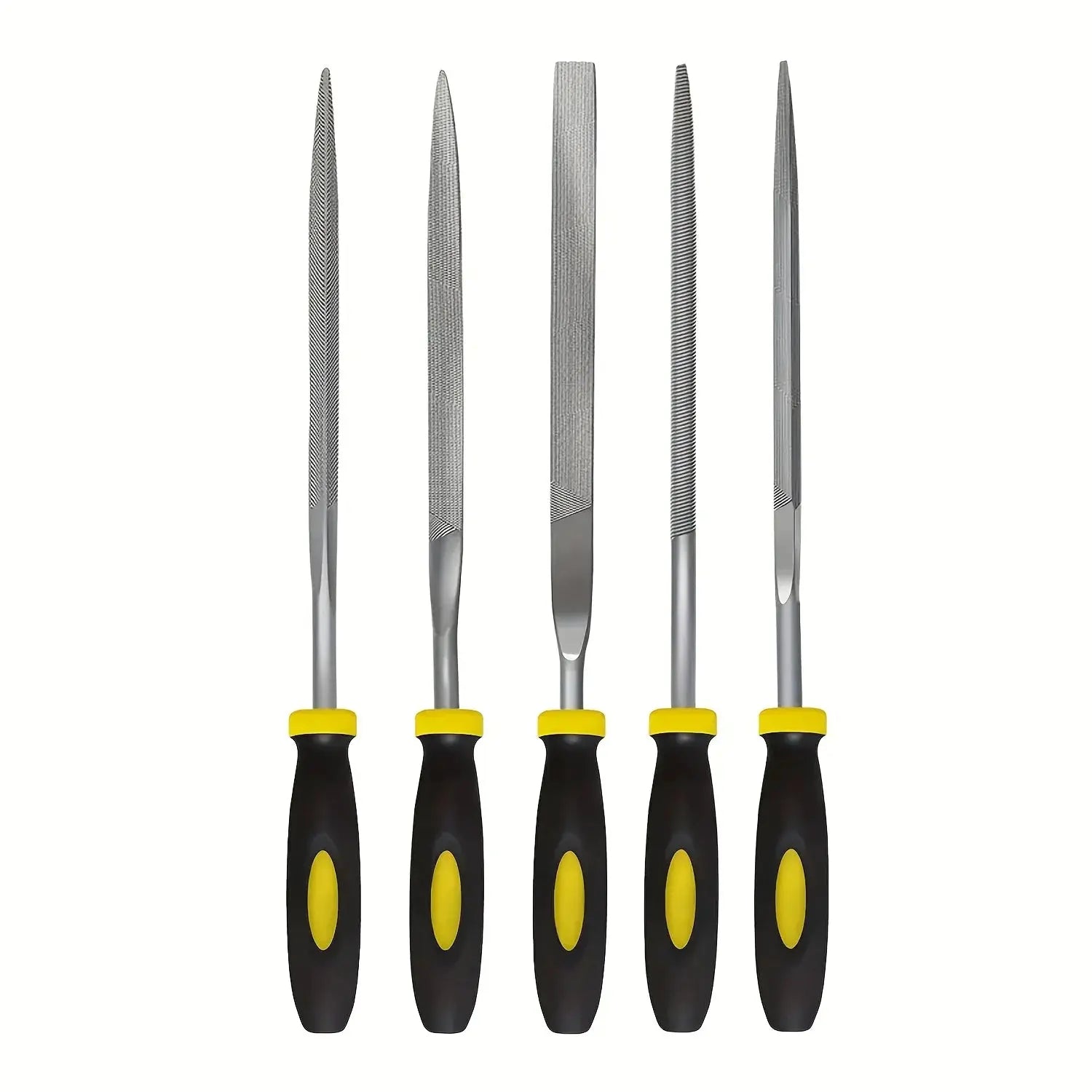 High Carbon Steel Needle File Set Premium Kit With Non Slip Ergonomic Handles For Wood Plastic And Model Filing