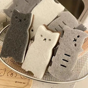PurrfectEase 4 Piece Thick Durable Cat Shaped Kitchen Sponge Set For Tough Dishwashing And Mess Free Cleaning