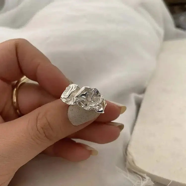 2024 Silver Color Rhinestone Ring Set For Women Multi Layer Winding Zircon Rings Wedding Fashion Jewelry Gift