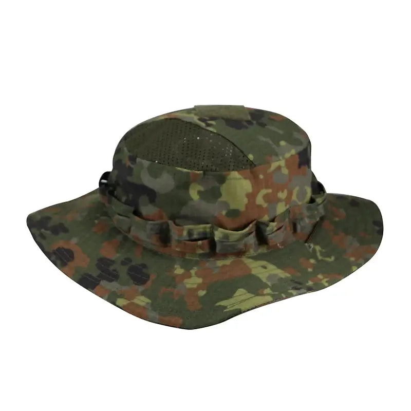 2025 Camo Tactical Enthusiasts Square Pocket Bonnie Cap Outdoor Bucket Hat Multicam For Fishing Hiking Sun Protection