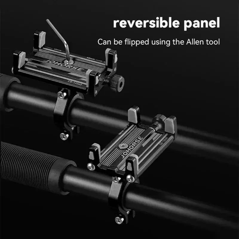 TrailBolt CNC Aluminum Alloy Motorcycle And E Bike Phone Holder Four Claws Fits 58 To 88 Mm Smartphones Secure Mount