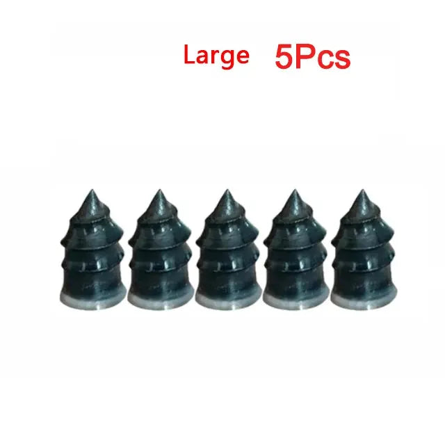 Simples Market tire repair rubber plugs, 5-piece set, black conical puncture repair screws for car, truck tires