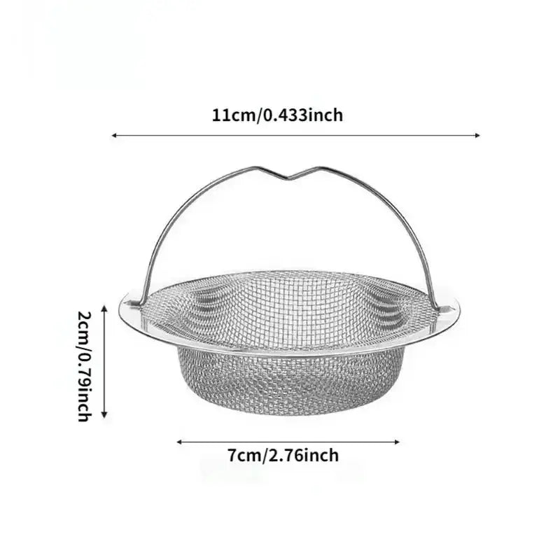 Stainless Steel Kitchen Sink Filter Hair Catcher 1 Piece Garbage Food Residue Drain Protector For Kitchen Bathtub