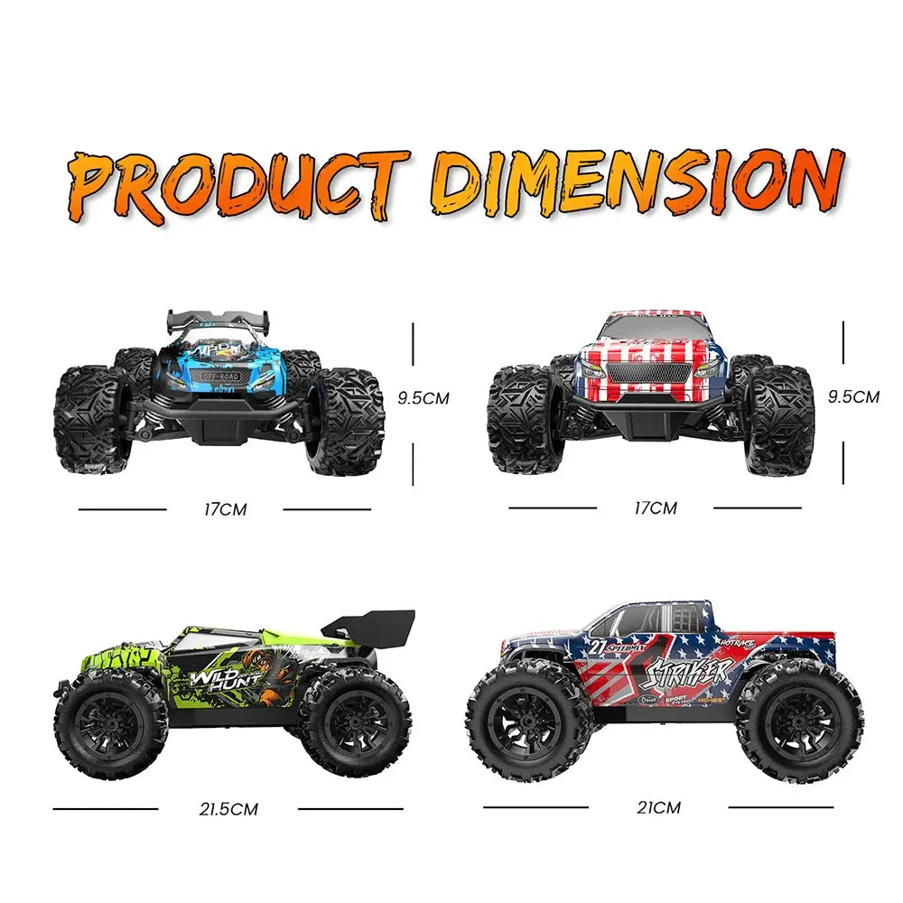 1 To 20 Scale Off Road RC Car With 2.4 GHz Radio Remote RTR High Speed Climbing Monster Truck For Children