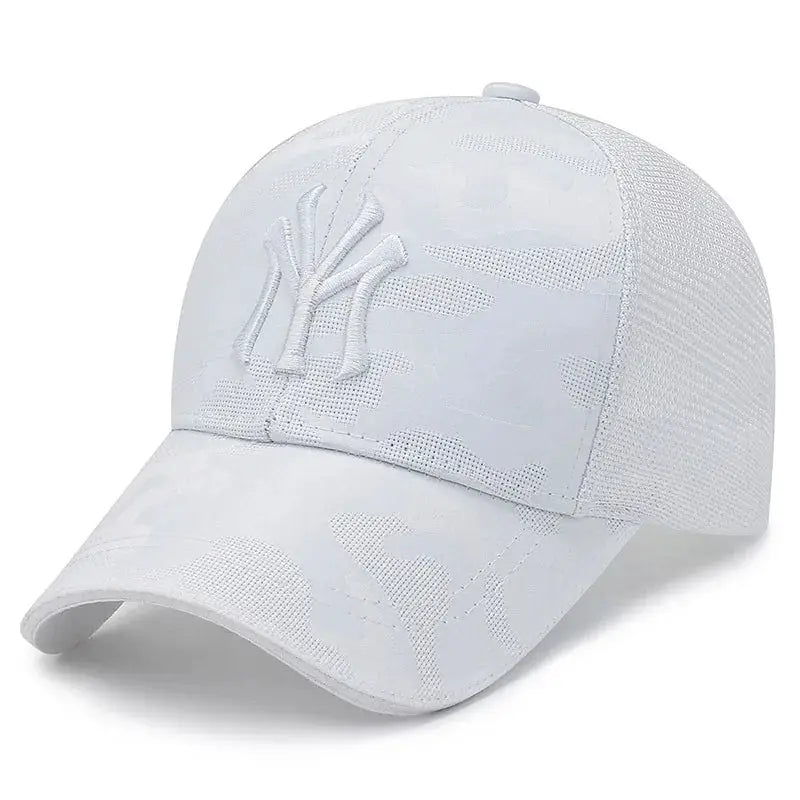 Letter Embroidery Camouflage Baseball Cap Adjustable Unisex Sun Protection Hat For Men Women Outdoor Casual