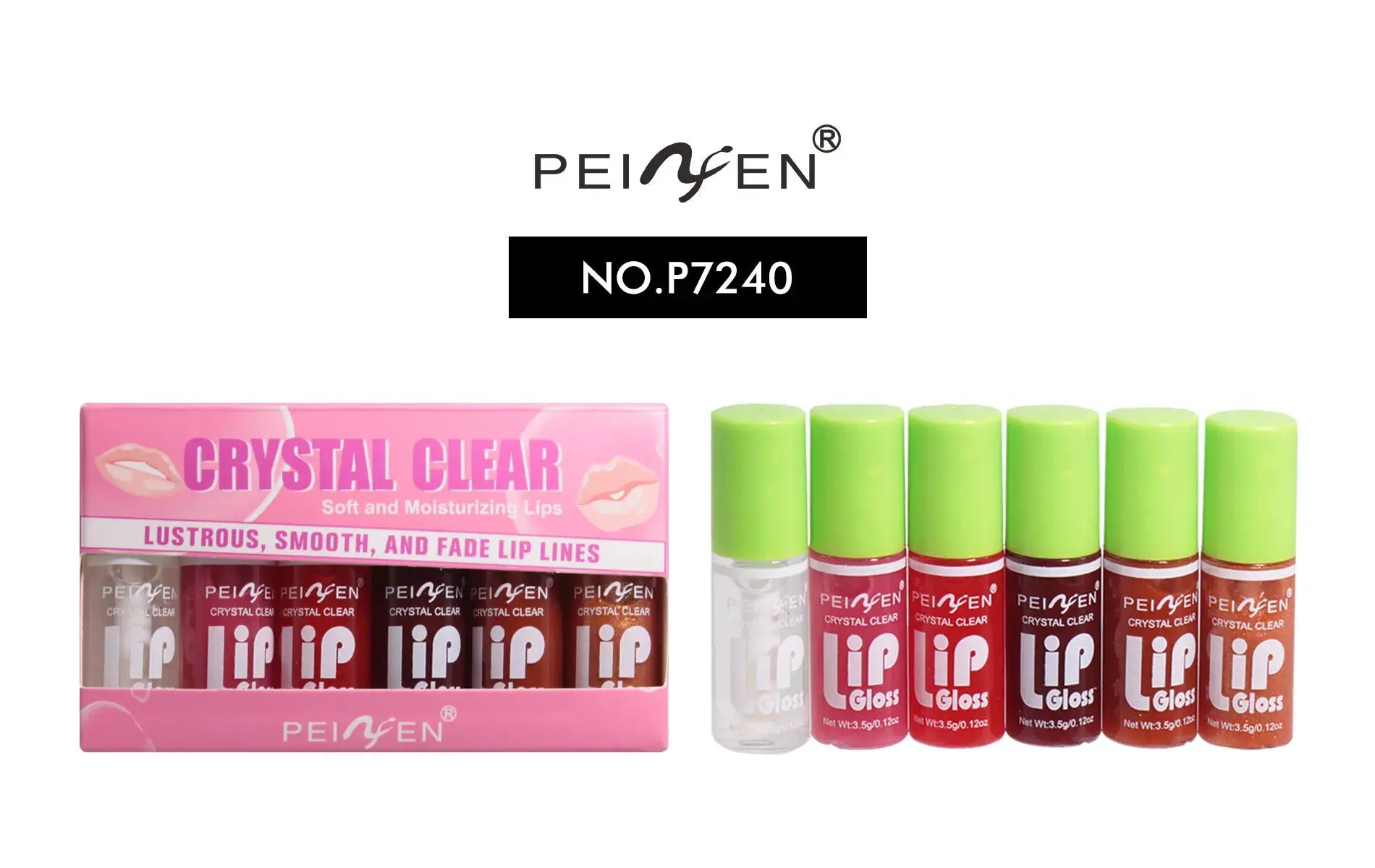 LustreGlow Glass Mirror Lip Gloss Set 6 Piece Hydrating Lip Gloss With Sheer Tint And Glossy Shine