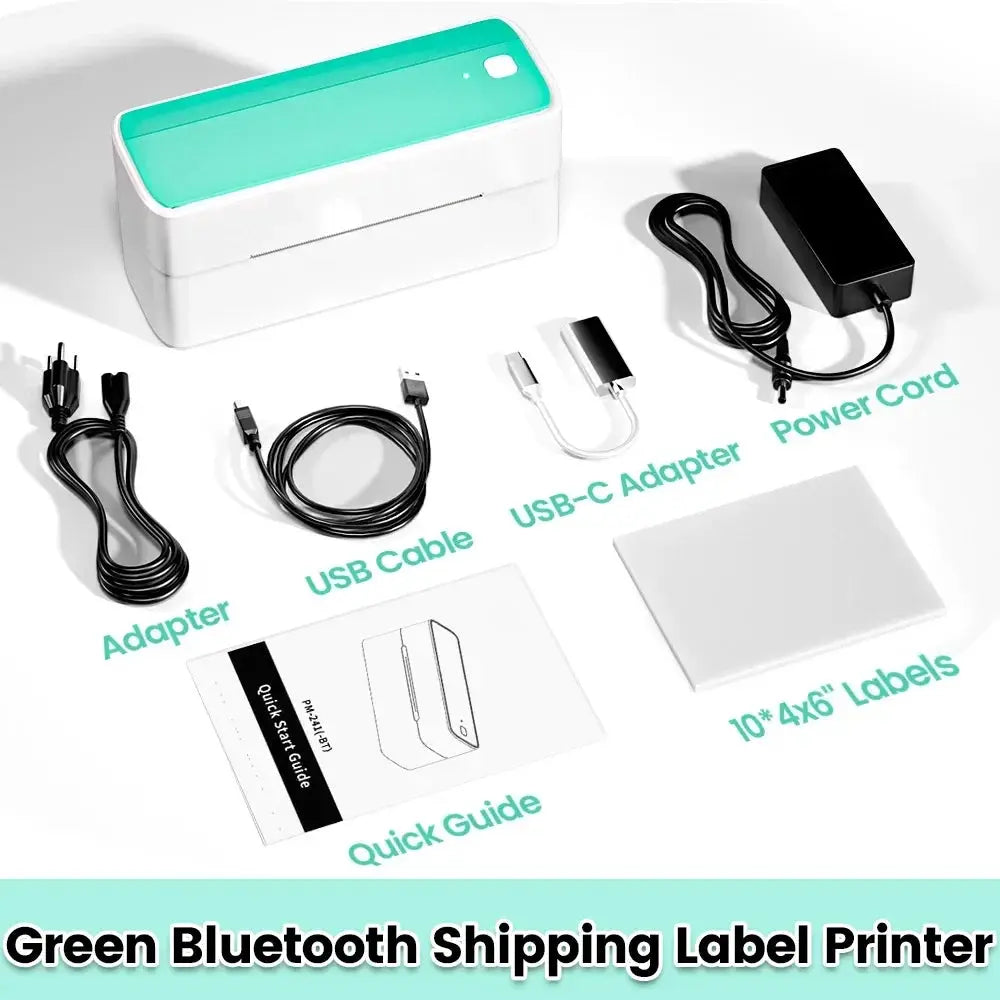 Phomemo 241 Bluetooth Thermal Label Printer 4x6 for iPhone Android Mac