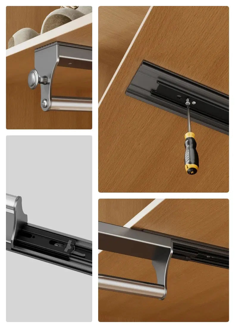 Simples Market pull-out trouser hanger wardrobe organizer with non-slip metal rails
