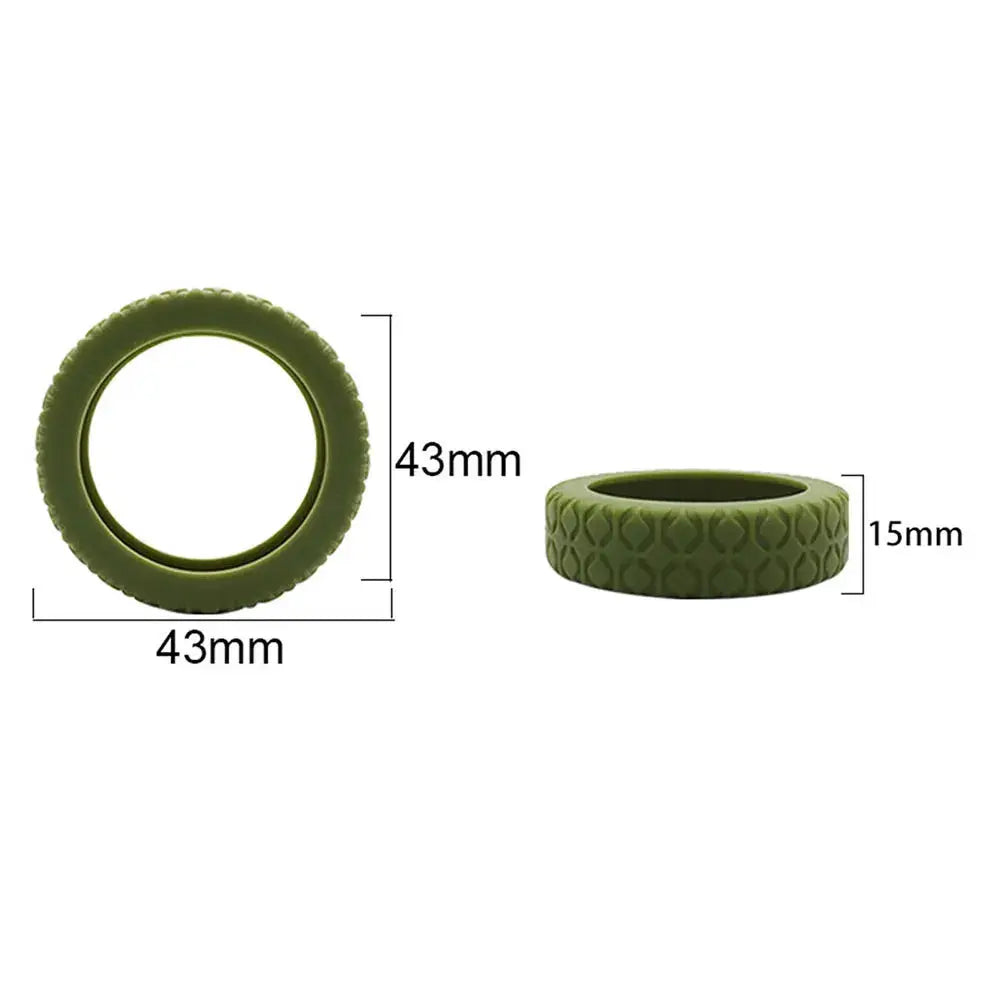 LuggageGuard Wheel Protector Covers Wear Resistant Silicone For Quiet Scratch Free Spinner Wheels
