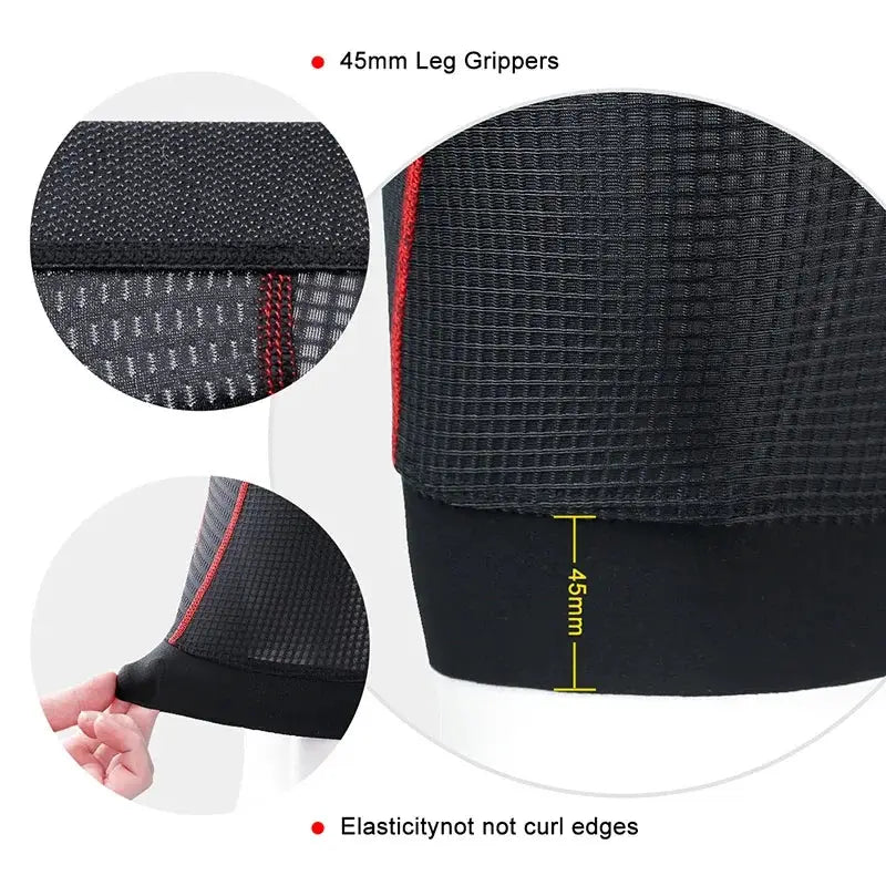 X-TIGER cycling underwear shorts for men by Simples Market, black, 5D padded, breathable with anti-slip leg grips
