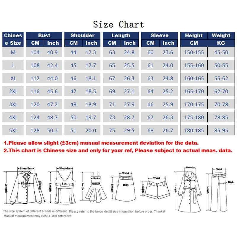 Winter men white duck-down jacket by Simples Market with size chart and diagrams.