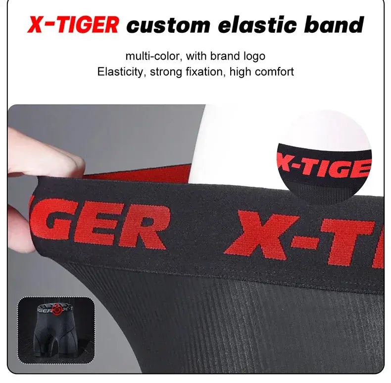 X-TIGER cycling underwear shorts with red branded elastic band, Simples Market