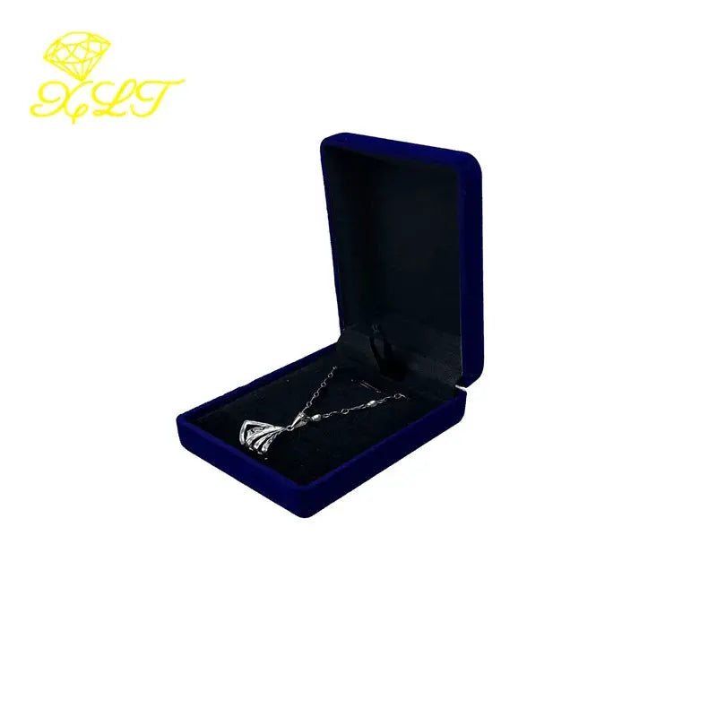 Velvet Jewelry Box For Pendant Display And Necklace Storage Gift Box Carrying Case Ideal For Jewelry Presentation