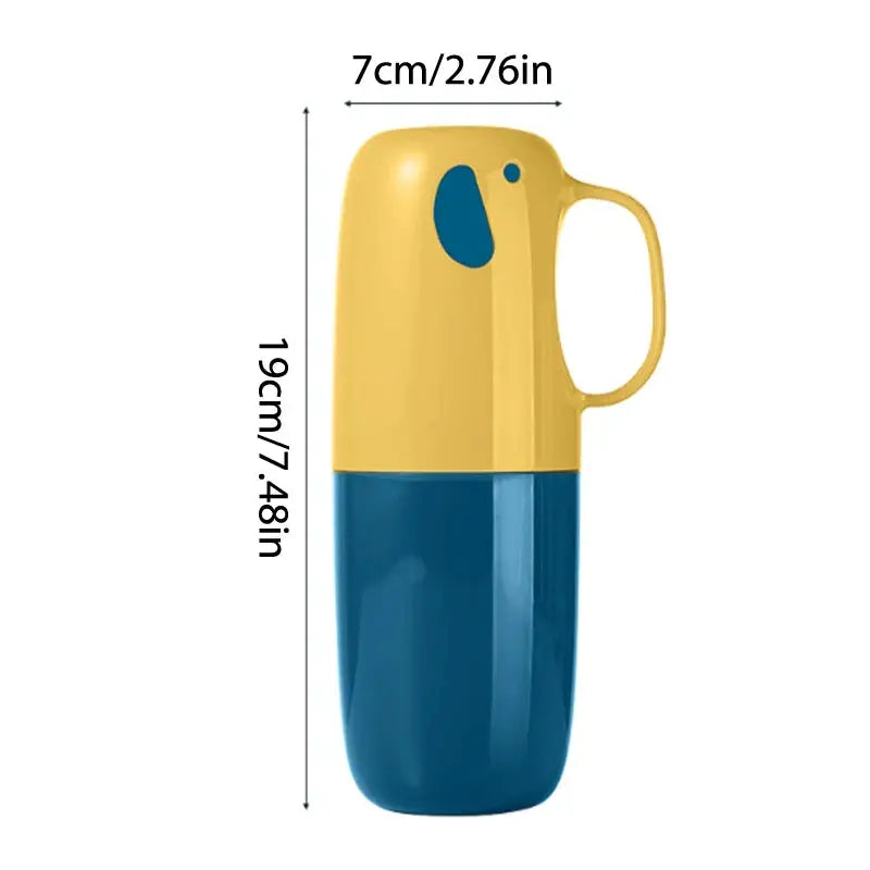 TravelEase Portable Toothbrush And Toothpaste Holder Hygienic Lightweight Travel Companion For On The Go