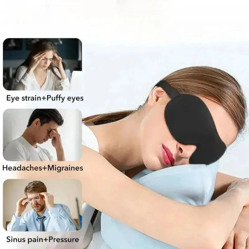 3D Memory Foam Sleep Mask Eye Cover Blindfold For Travel Blockout