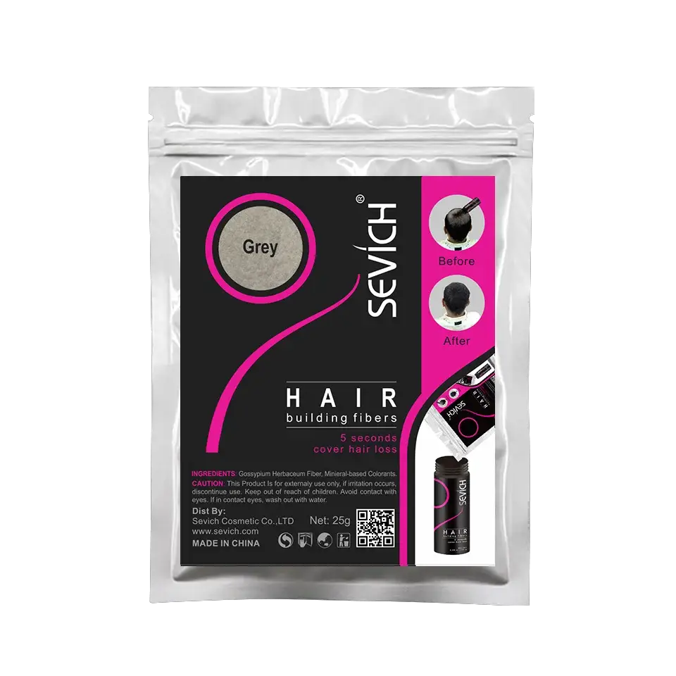 SEVICH 25g Hair Fibers Refill Bag Bald Extension Hair Growth Powder Salon Professional Hair Treatment Unisex Hair Loss Products