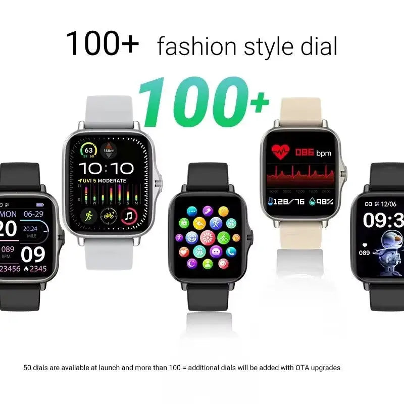 VitalTime Android Smartwatch 1.44 Inch Color Screen Bluetooth Calling Blood Oxygen BP Monitoring Health Tracking