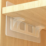 6 Or 12 Pieces Wardrobe Divider Brackets Non Marking Sticky For Wardrobe Kitchen Cabinets Anti Slip Shelf Layer Support